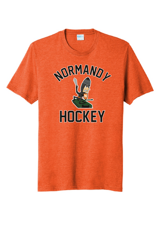 Normandy Hockey Invader Tank Logo Tri-Blend T-Shirt