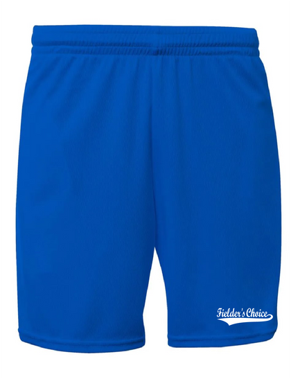 Fielder's Choice Royal Blue A4 7" Mesh Shorts with Pockets