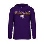 North Royalton Softball Badger Long Sleeve Dry Fit Hooded Tee (Youth and Adult)