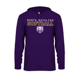 North Royalton Softball Badger Long Sleeve Dry Fit Hooded Tee (Youth and Adult)