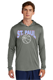 St. Paul Basketball Badger Dry Fit Long Sleeve Hooded Tee