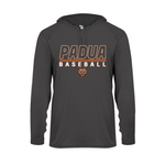 Padua Baseball Badger Long Sleeve Dry Fit Hooded Tee