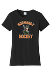 Normandy Hockey Invader Tank Logo Womens Ring Spun Cotton T-Shirt