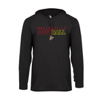 Brecksville Softball Womens Badger Long Sleeve Dry Fit Hooded Tee