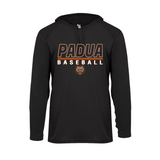 Padua Baseball Badger Long Sleeve Dry Fit Hooded Tee