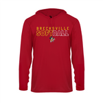 Brecksville Softball Badger Long Sleeve Dry Fit Hooded Tee (Youth & Adult)