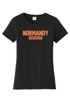 Normandy Hockey Womens Black Ring Spun Cotton T-Shirt