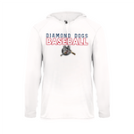 Diamond Dogs Womens Badger Long Sleeve Dry Fit Hooded Tee