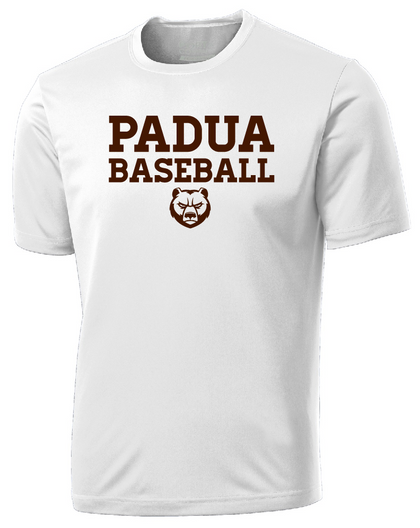 Padua Baseball White Practice Shirts
