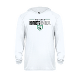 Highland Baseball Badger Long Sleeve Dry Fit Hooded Tee (Youth and Adult)