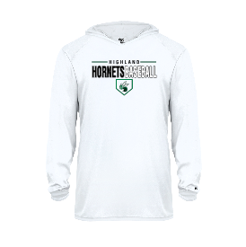 Highland Baseball Womens Badger Long Sleeve Dry Fit Hooded Tee