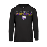 North Royalton Softball Badger Long Sleeve Dry Fit Hooded Tee (Youth and Adult)