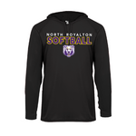 North Royalton Softball Womens Badger Long Sleeve Dry Fit Hooded Tee