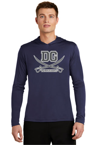 DG Warriors Logo Sport-Tek PosiCharge Dry Fit Hooded Tee