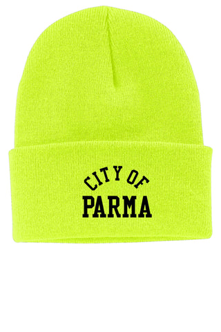 PARMA SERVICE DEPT SAFETY YELLOW WINTER KNIT HAT