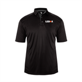 LEBOA Badger Ultimate SoftLock Polo Shirt (Black and Dark Gray)