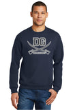 DG Warriors Logo Jerzees 50/50 Crewneck Sweatshirt