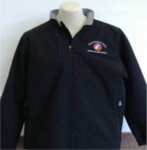 Black Soft Shell Jacket with Embroidered NOOA Logo