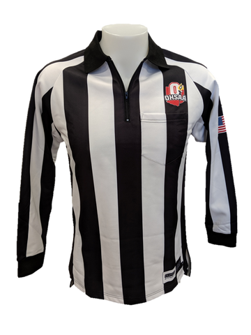 OHSAA Long Sleeve Referee Shirt with Collar