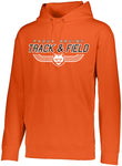 Padua Track Augusta Sportswear Orange Wicking Fleece Hooded Sweatshirt